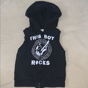 This Boy Rocks sweatshirt Vest